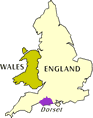 Map showing Dorset Location