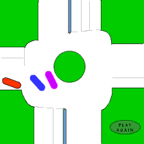 Static diagram of traffic on Roundabout
