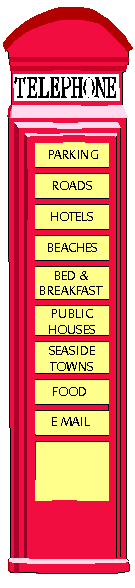Telephone box shaped navigation bar